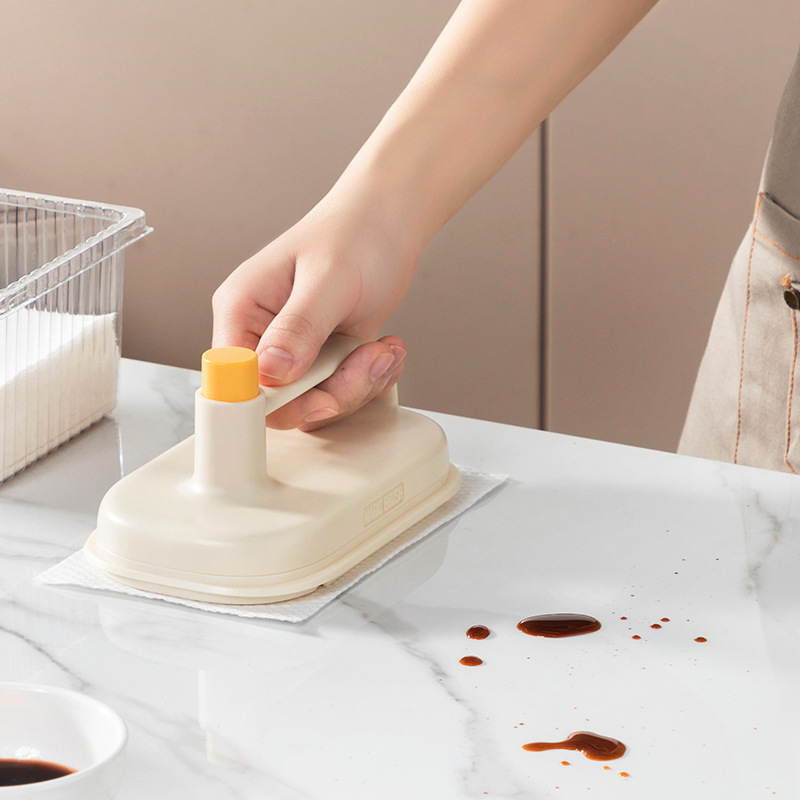 Poignée de brosse de nettoyage magnétique électrostatique à lingettes interchangeables